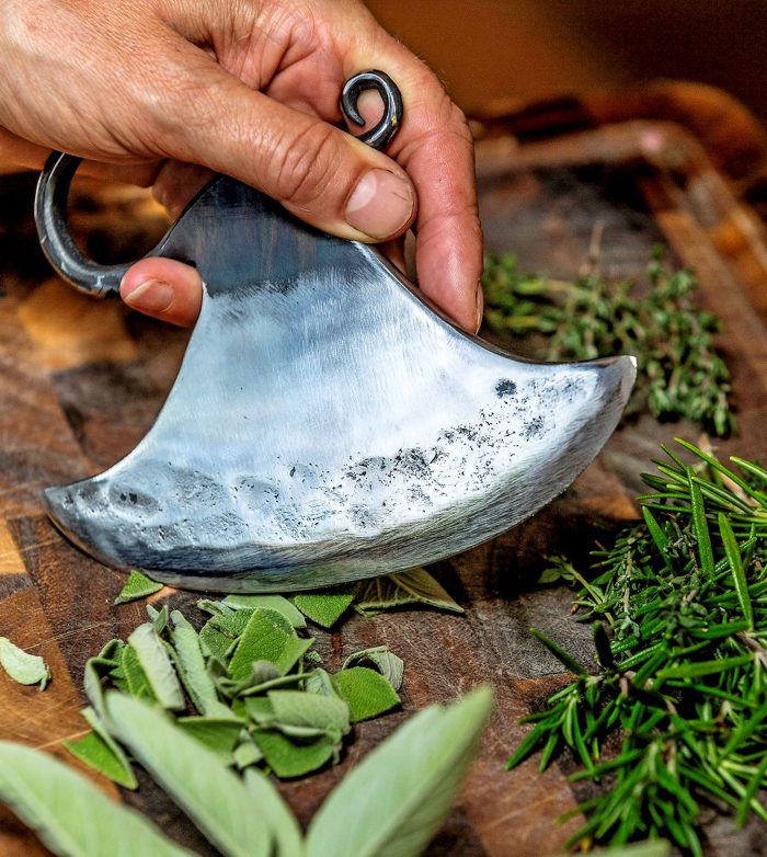 Hand forged herb cutter