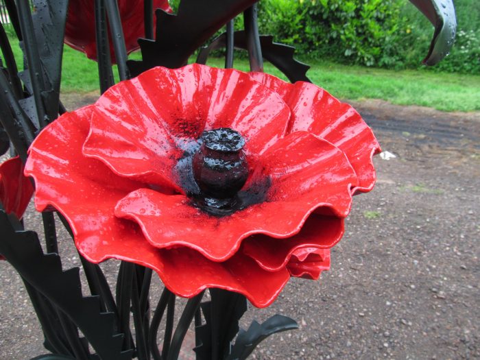 blacksmith art sculpture poppy