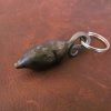 Hand forged metalwork acorn key ring