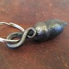 Hand forged metalwork acorn key ring