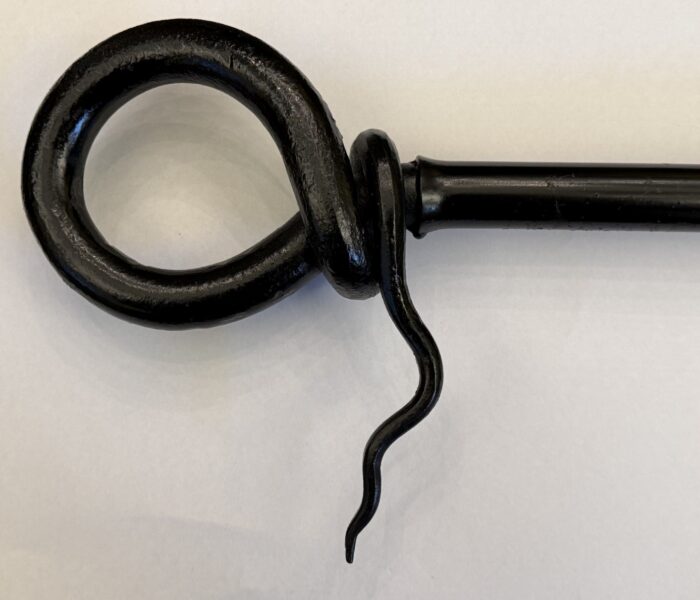 Hand Forged Curtain Pole End As Knot